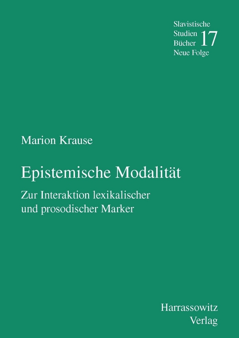 Epistemische Modalit&auml;t - Marion Krause