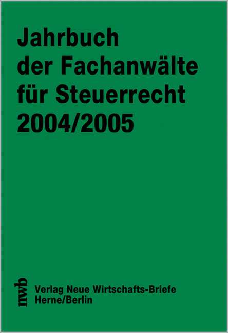 Jahrbuch der Fachanw&auml;lte f&uuml;r Steuerrecht