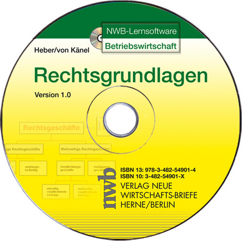 NWB-Lernsoftware Rechtsgrundlagen - Matthias Heber, Siegfried von K&auml;nel