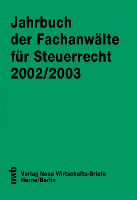Jahrbuch der Fachanw&auml;lte f&uuml;r Steuerrecht