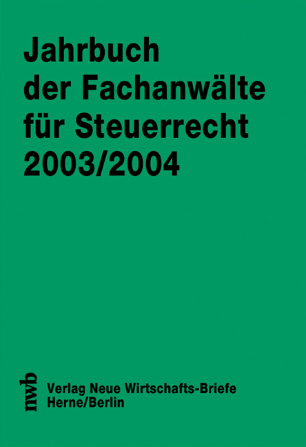 Jahrbuch der Fachanw&auml;lte f&uuml;r Steuerrecht