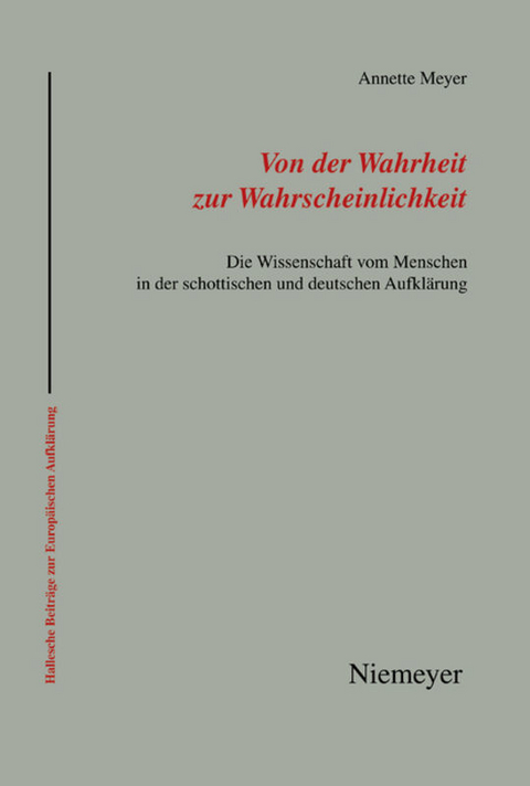 Von der Wahrheit zur Wahrscheinlichkeit - Annette Meyer
