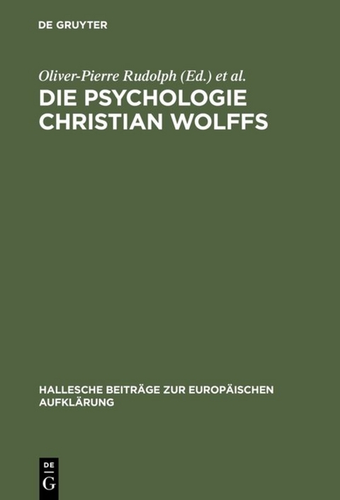 Die Psychologie Christian Wolffs - 