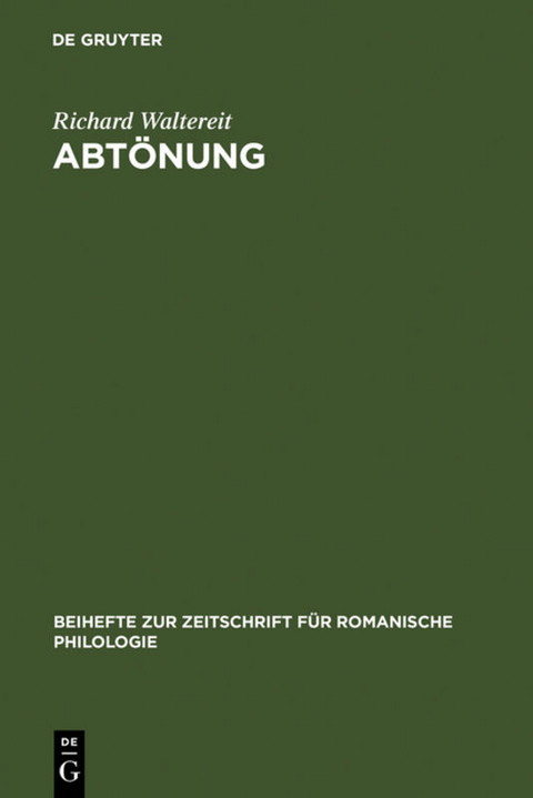 Abt&ouml;nung - Richard Waltereit