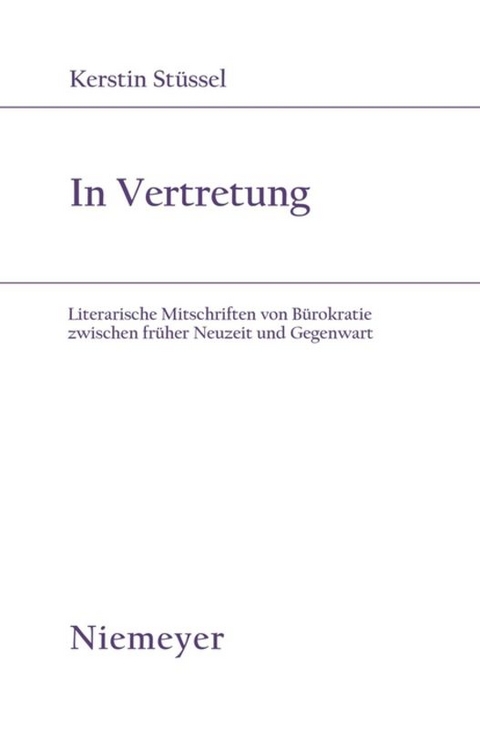 In Vertretung - Kerstin St&uuml;ssel