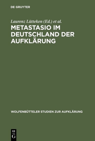 Metastasio im Deutschland der Aufklärung