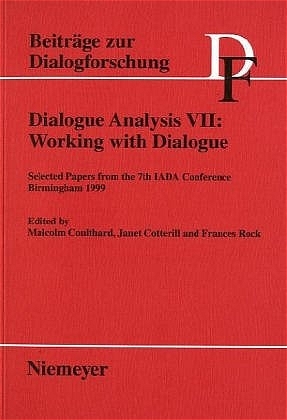 Dialogue Analysis VII: Working with Dialogue - 