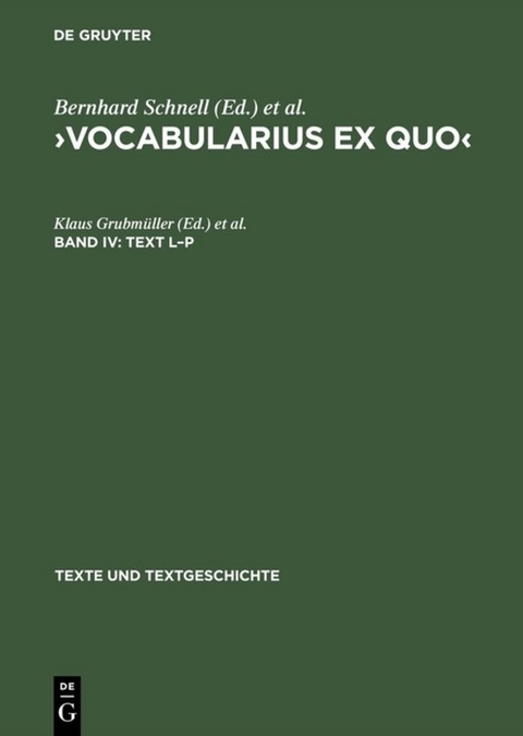 &rsaquo;Vocabularius Ex quo&lsaquo; / Text L&ndash;P - 