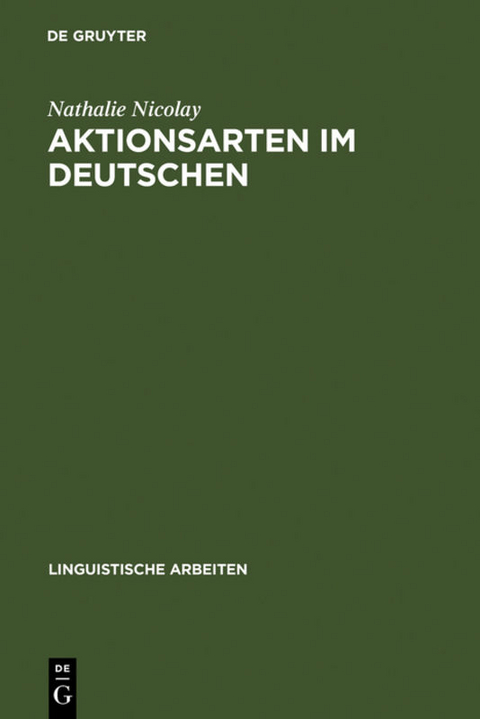 Aktionsarten im Deutschen - Nathalie Nicolay