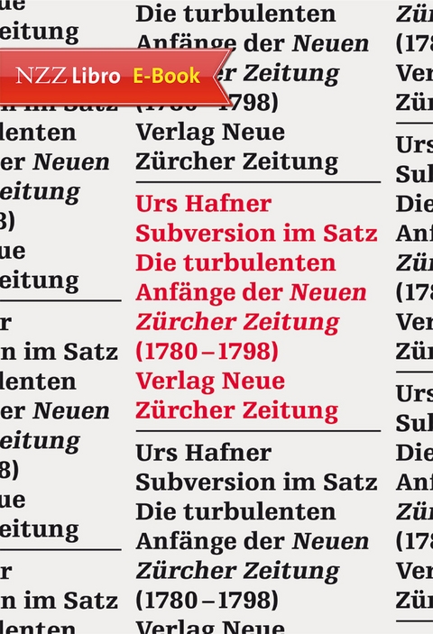 Subversion im Satz - Urs Hafner