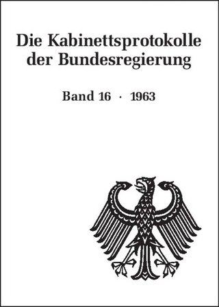 Die Kabinettsprotokolle der Bundesregierung / 1963