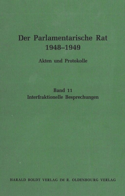 Interfraktionelle Besprechungen