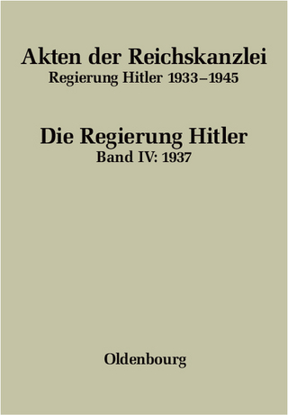 Akten der Reichskanzlei, Regierung Hitler 1933-1945 / 1937
