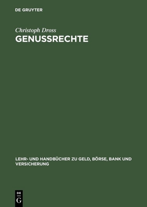 Genussrechte - Christoph Dross