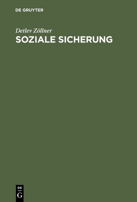 Soziale Sicherung - Detlev Z&ouml;llner