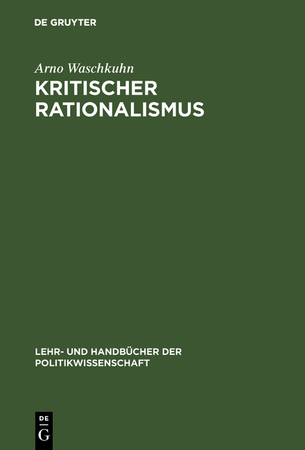 Kritischer Rationalismus - Arno Waschkuhn