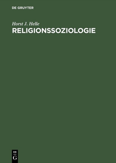 Religionssoziologie - Horst J. Helle