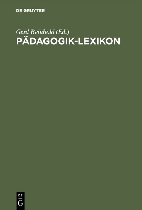 P&auml;dagogik-Lexikon - 