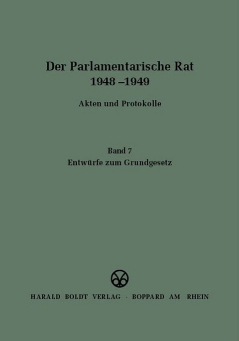 Entw&uuml;rfe zum Grundgesetz