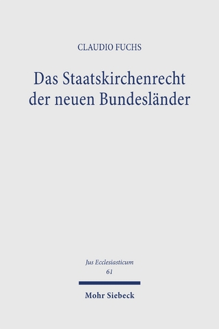 Das Staatskirchenrecht der neuen Bundesländer