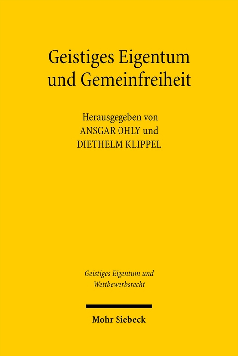 Geistiges Eigentum und Gemeinfreiheit - 
