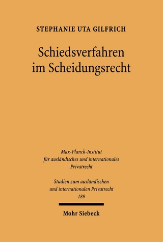 Schiedsverfahren im Scheidungsrecht