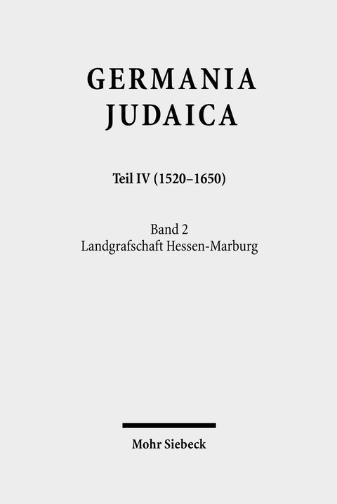 Germania Judaica - Wolfgang Treue