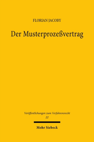 Der Musterprozeßvertrag