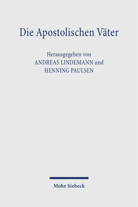 Die Apostolischen V&auml;ter - 