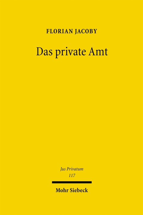 Das private Amt - Florian Jacoby