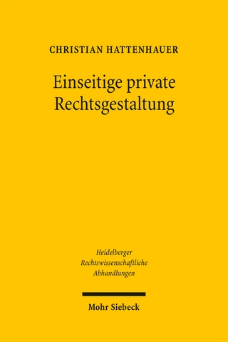 Einseitige private Rechtsgestaltung