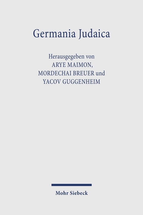 Germania Judaica - 
