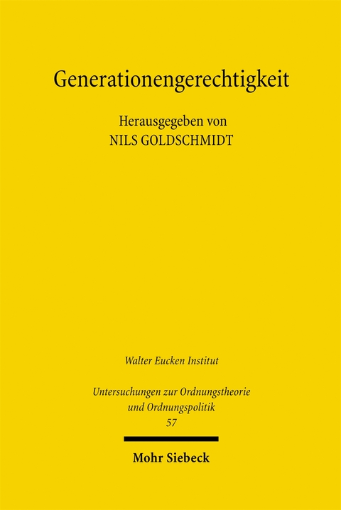 Generationengerechtigkeit - 