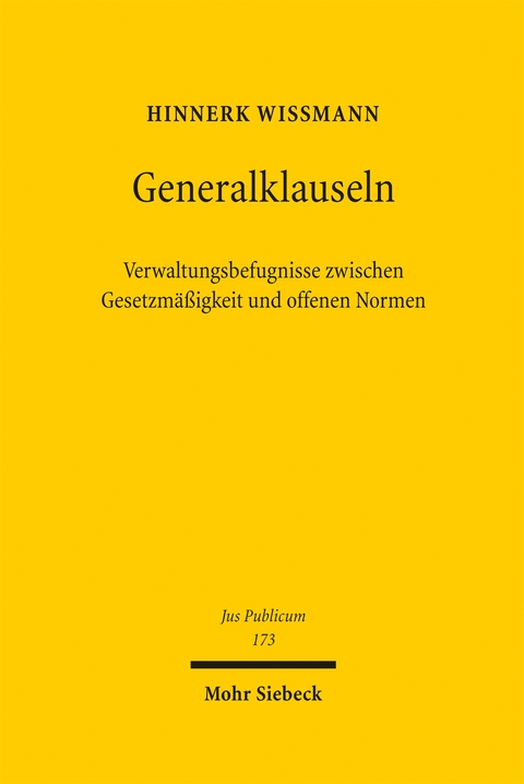 Generalklauseln - Hinnerk Wi&szlig;mann
