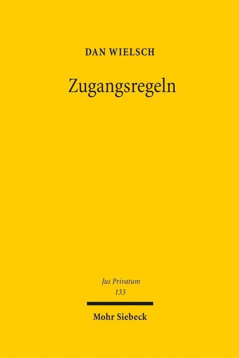 Zugangsregeln - Dan Wielsch