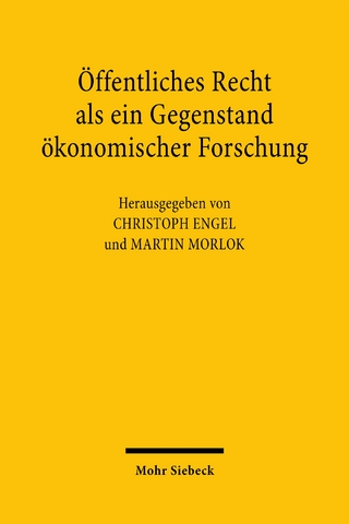 Öffentliches Recht als ein Gegenstand ökonomischer Forschung