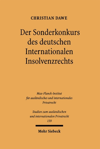 Der Sonderkonkurs des deutschen Internationalen Insolvenzrechts