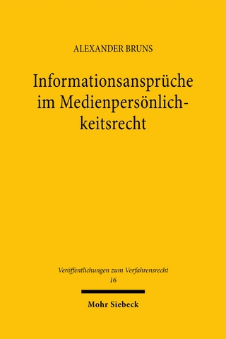 Informationsansprüche im Medienpersönlichkeitsrecht