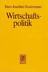 Wirtschaftspolitik - Hans-Joachim Stadermann