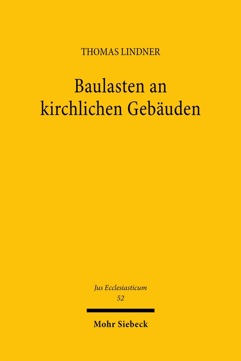 Baulasten an kirchlichen Geb&auml;uden - Thomas Lindner