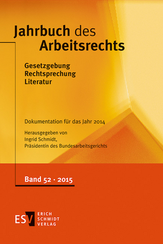 Jahrbuch des Arbeitsrechts. Gesetzgebung - Rechtsprechung - Literatur.... / Jahrbuch des Arbeitsrechts