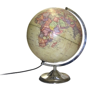 Insight Guides Globe Metal Antique Illuminated