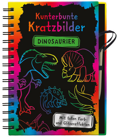 Kunterbunte Kratzbilder: Dinosaurier -  Autor unbekannt