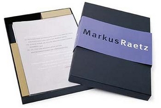 Markus Raetz, Werkkassette