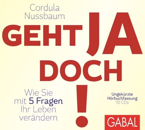 Geht ja doch! - Cordula Nussbaum