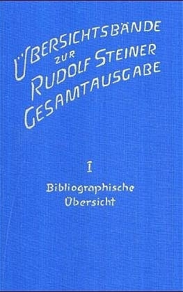 Bibliographische &Uuml;bersicht - Rudolf Steiner