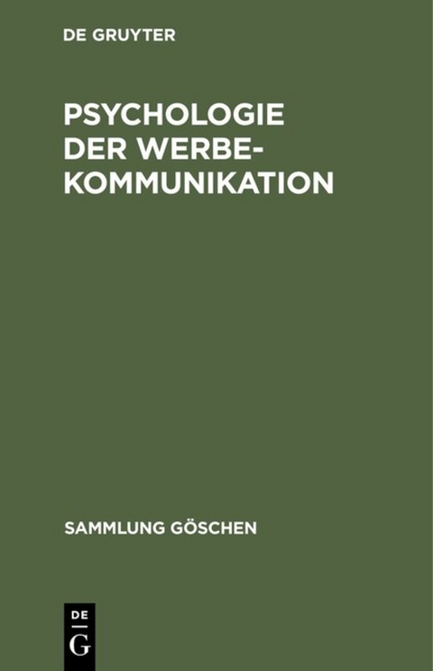 Psychologie der Werbekommunikation