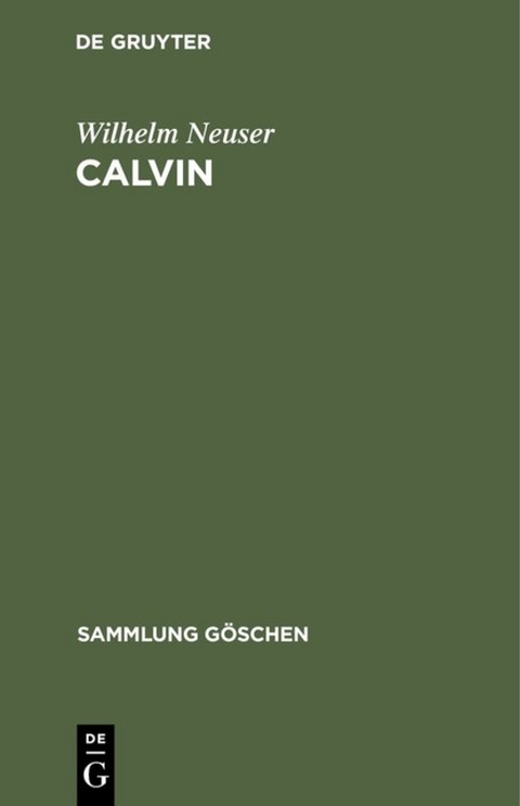 Calvin - Wilhelm Neuser