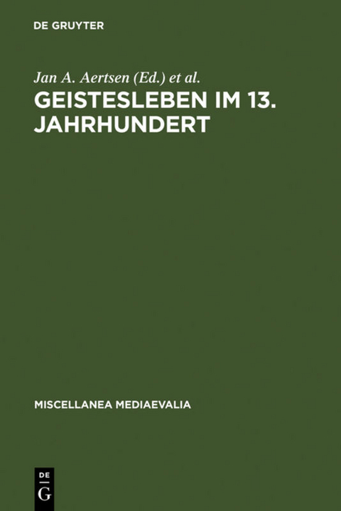Geistesleben im 13. Jahrhundert - 