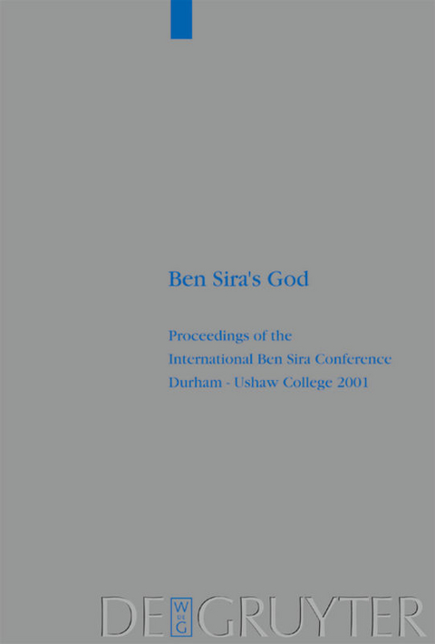 Ben Sira's God - 